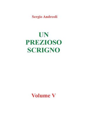 cover image of Un prezioso scrigno--vol V